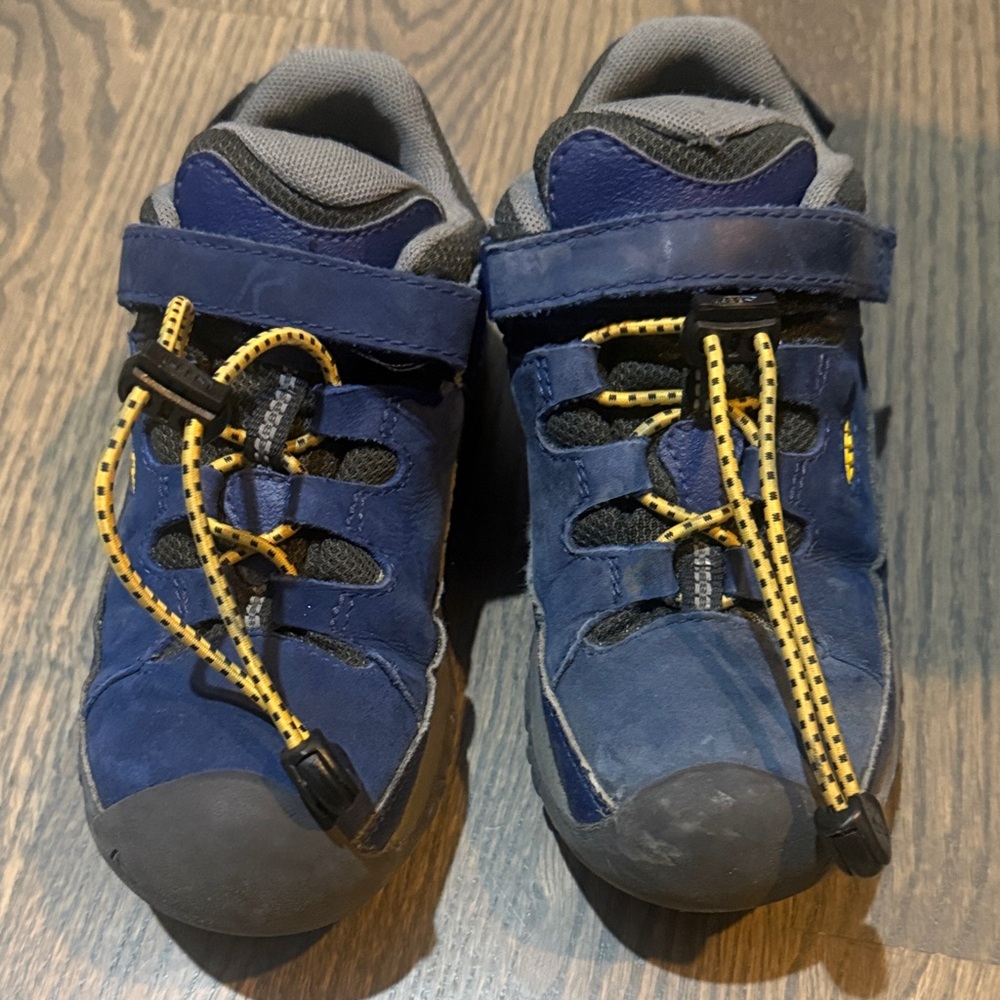 Keen Kids Navy and Yellow Sneakers